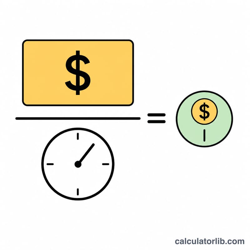 Diagrama que muestra el costo total dividido entre los minutos totales igual al costo por minuto