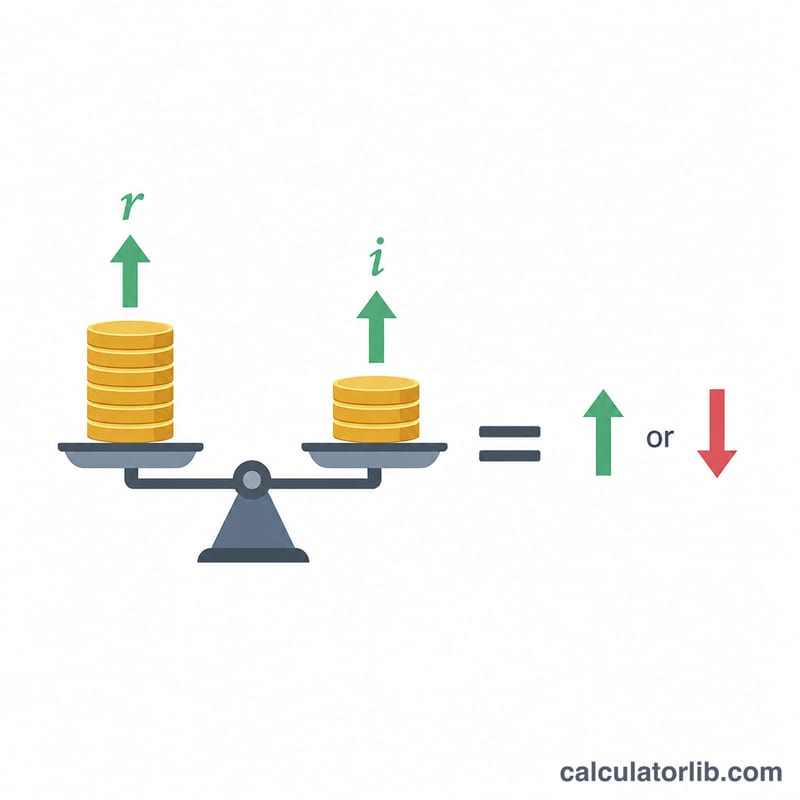 Balance comparant l’augmentation nominale à l’inflation pour trouver l’augmentation réelle