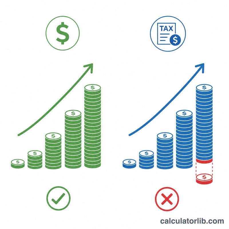 Side-by-side comparison of Roth and Traditional IRA contribution and withdrawal taxation