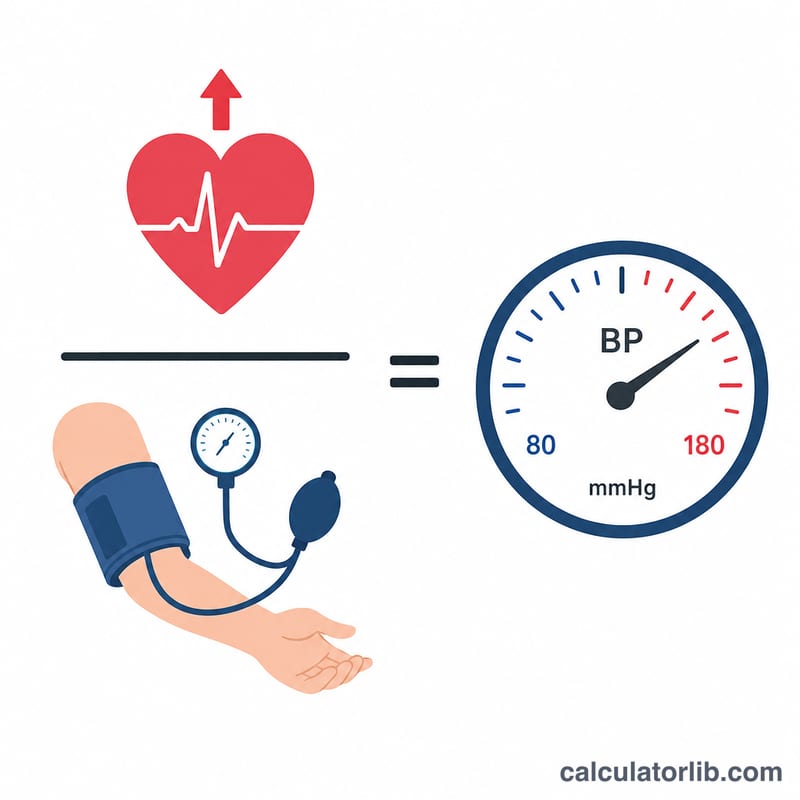 Shock index formula shown as heart rate over systolic blood pressure equalling a gauge value