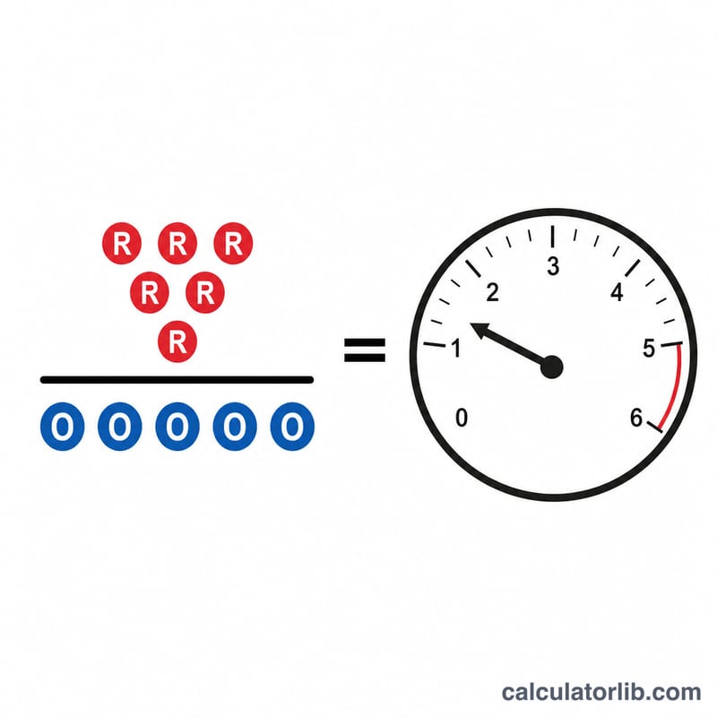 معدل النقاط كقسمة النقاط على الأوفرات معروضًا بمقياس