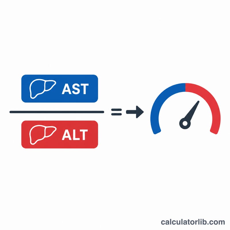 ASTをALTで割って比の結果を求める図