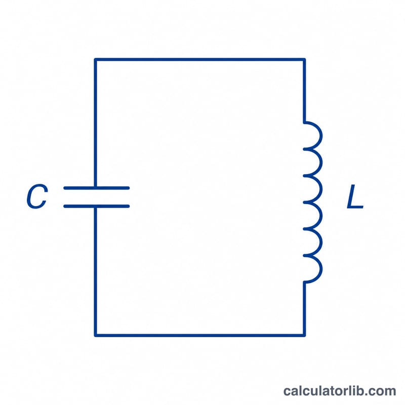 LC tank circuit with inductor and capacitor in parallel