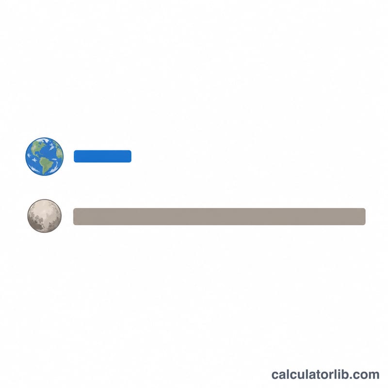 Flat bar comparison of Earth day length versus the much longer Pluto day