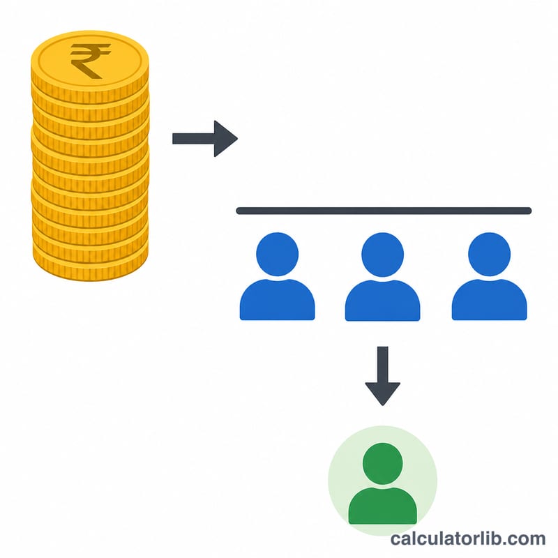 Total revenue divided by number of users yielding revenue per single user