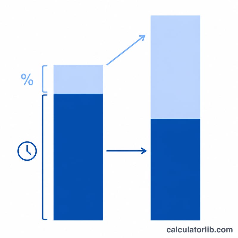 Side by side comparison of short term and long term loan costs