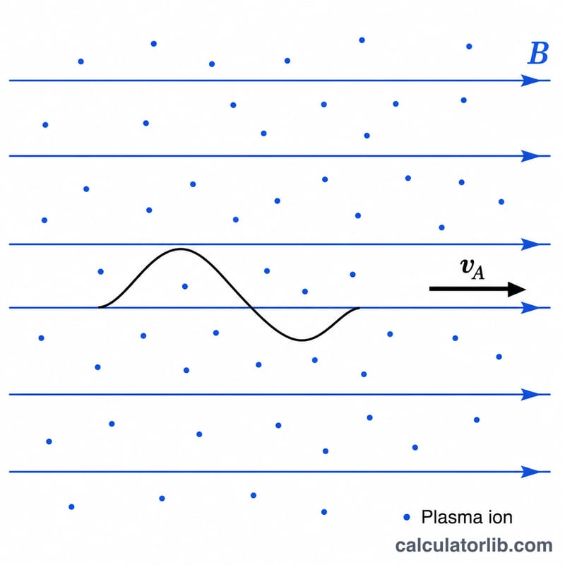 Alfvén wave propagating along magnetic field lines through a plasma