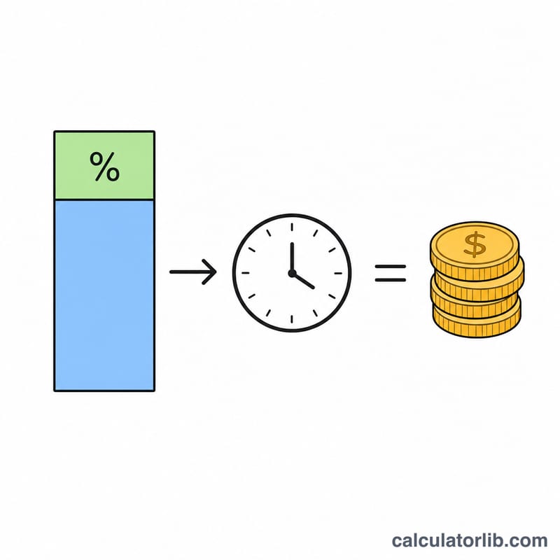 Diagram showing base hourly rate increased by a differential percentage to give an effective rate, multiplied by hours for total pay