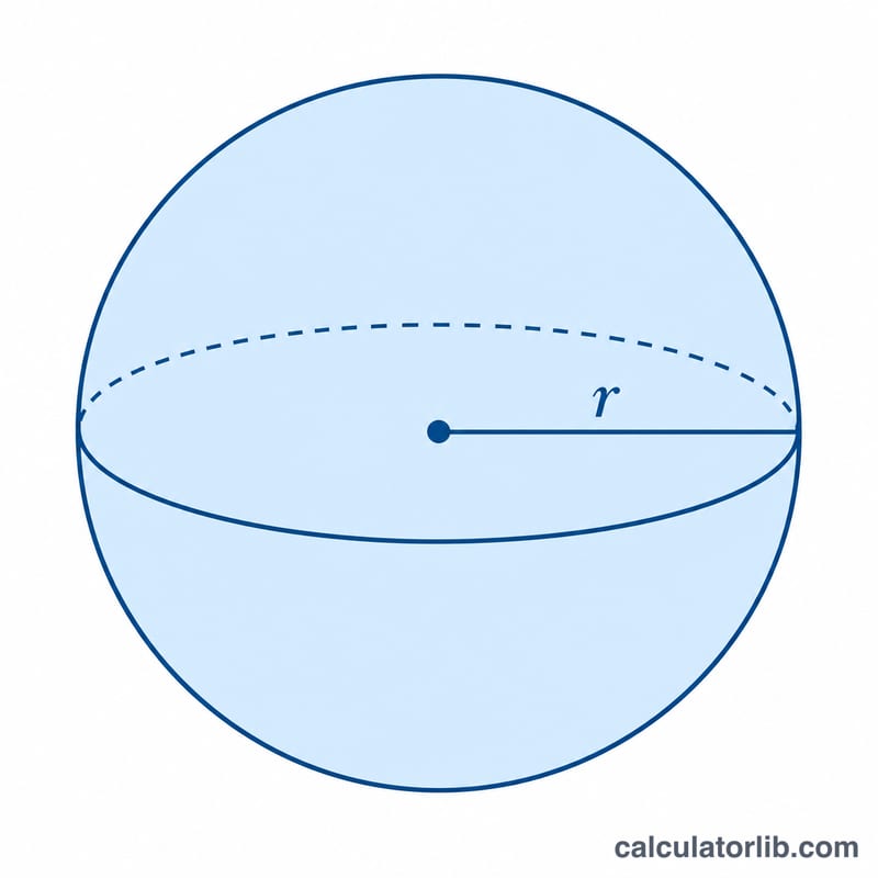 Sphere with a great circle highlighted around its widest part