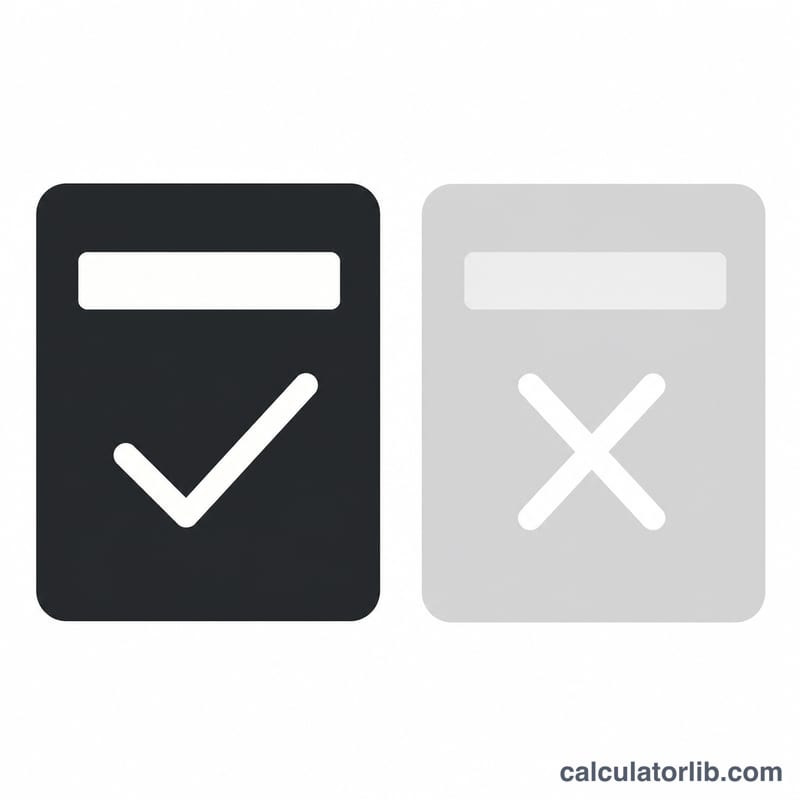 Two text-on-background swatches comparing high and low contrast