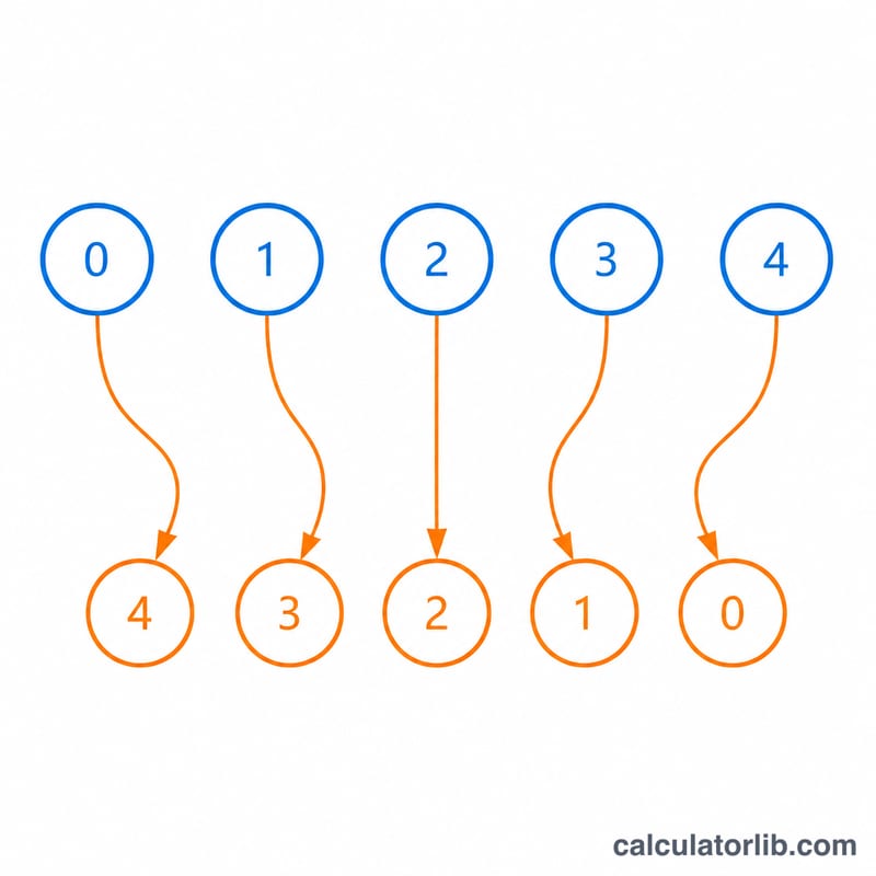 Diagram showing the four PSS-10 reverse-scored items where a response value is converted by subtracting it from four
