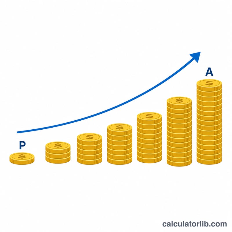 Rising coin stacks showing a deposit growing over time