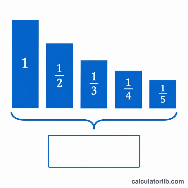 Stacked unit fractions summing to a harmonic number