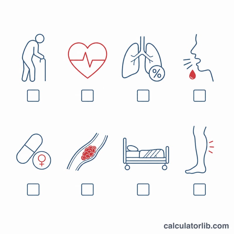 Eight flat icons representing the PERC rule criteria