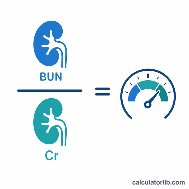 Sơ đồ phân số với BUN trên creatinin cho ra một tỷ lệ