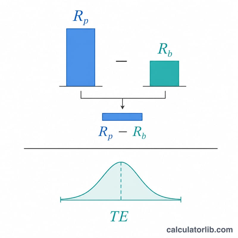 صيغة نسبة المعلومات معروضة كعائد نشط مقسوم على خطأ التتبع