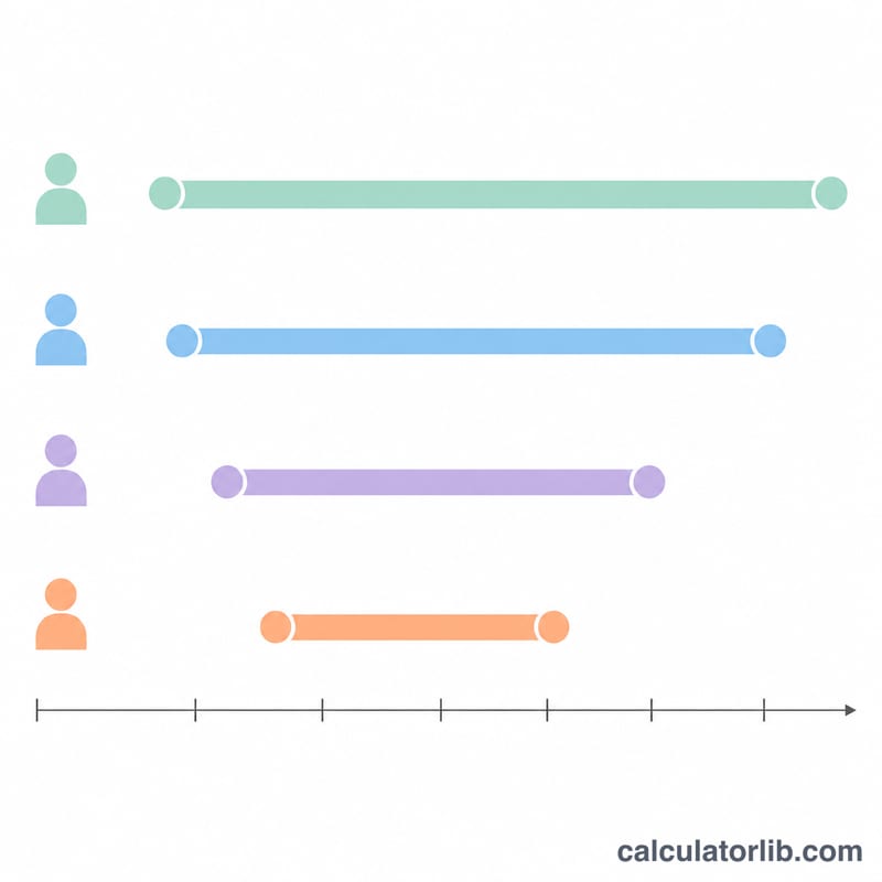 Four horizontal bars showing recommended total twin pregnancy weight gain ranges decreasing with higher BMI category