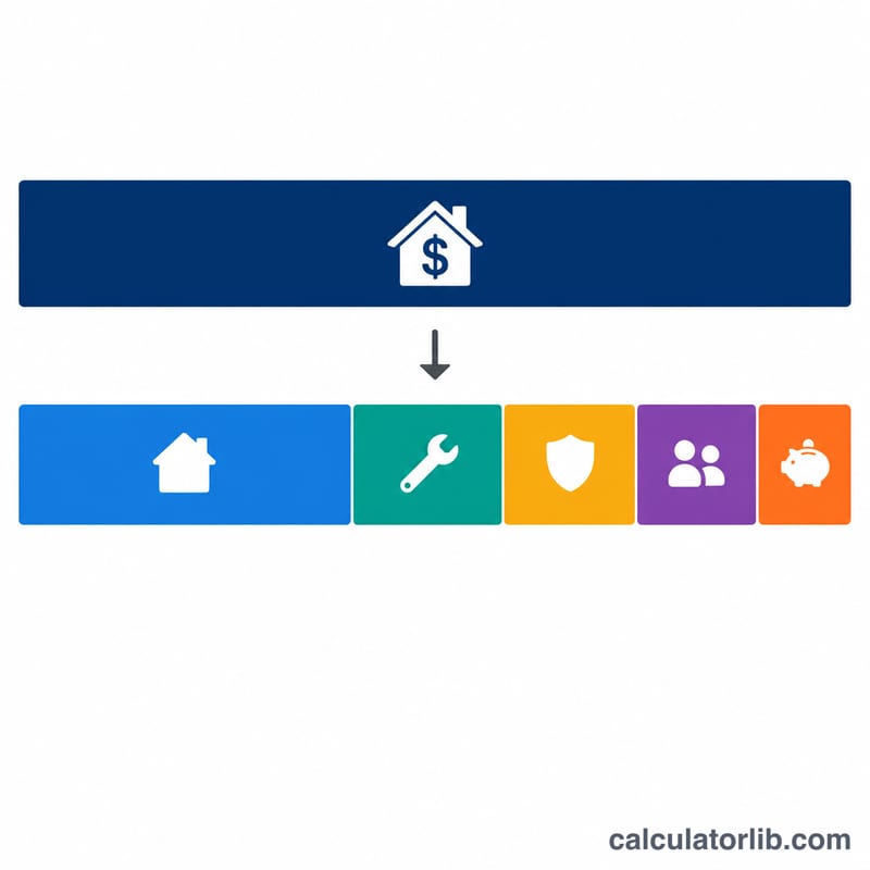 Sale price bar split into payoff, commission, closing costs, and remaining net proceeds