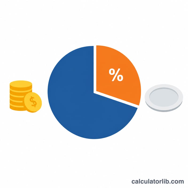 Pie chart showing food cost as a percentage of total sales