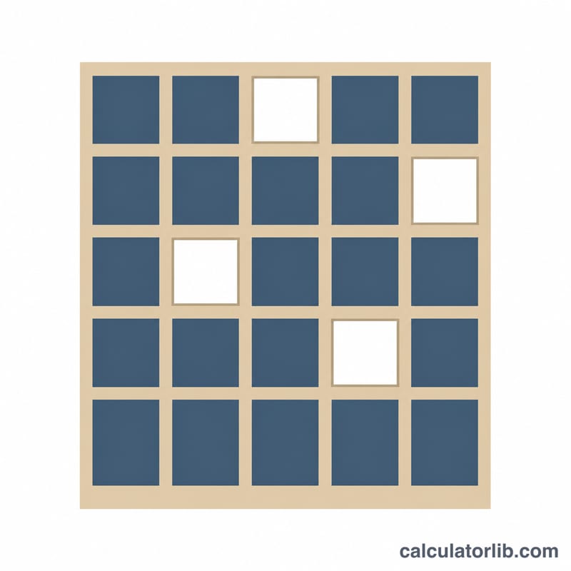 Apartment building with occupied and vacant units highlighted