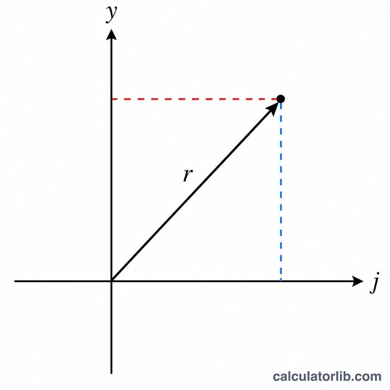 Complex spherical Hankel function as a vector in the complex plane built from spherical Bessel components