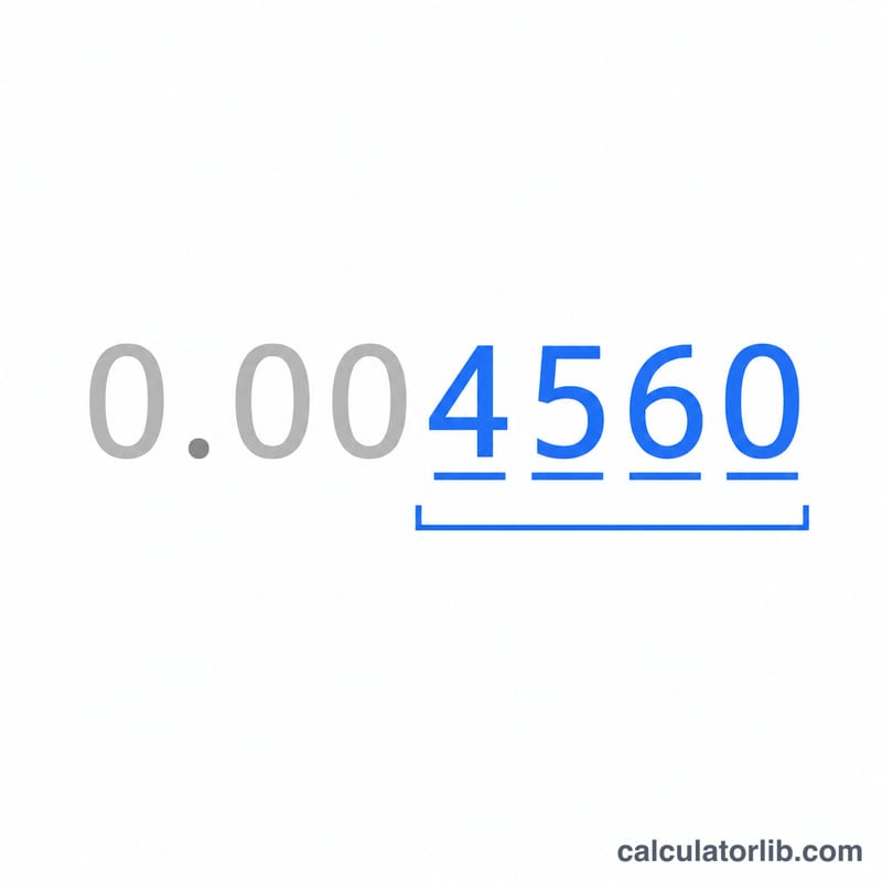 突顯有效數字的數與無效前導零的對比