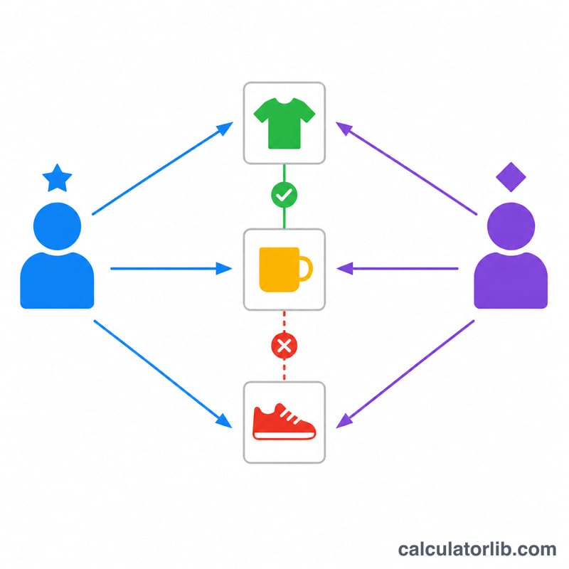 Two raters independently classifying items into categories with agreements and disagreements highlighted