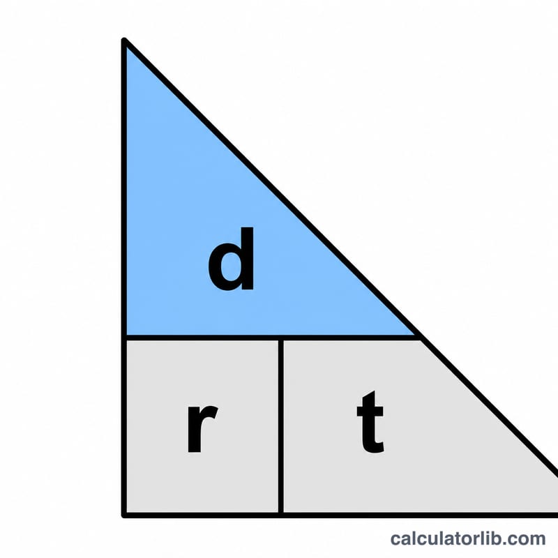 Triangle formula wheel showing d on top, r and t on the bottom
