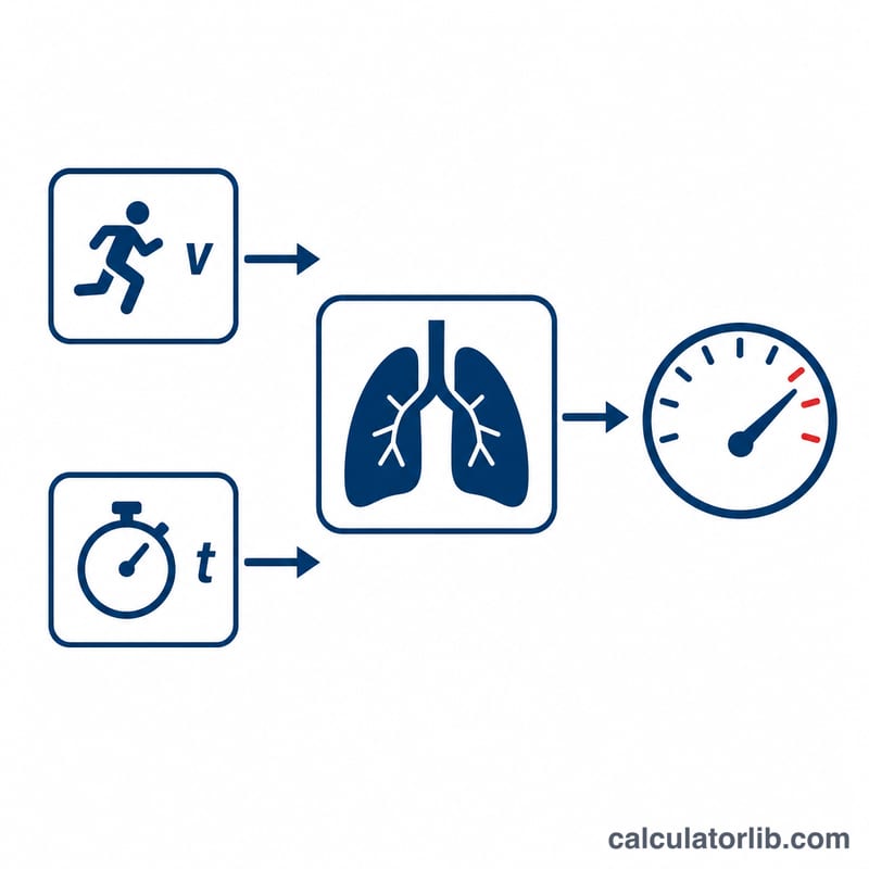 Sơ đồ thể hiện vận tốc và thời gian chạy đưa vào giá trị VO2 max