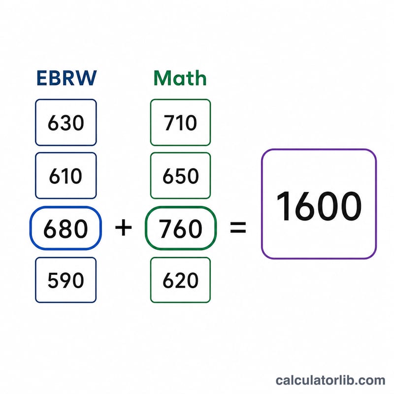 Décomposition de la formule du superscore : EBRW max plus Maths max