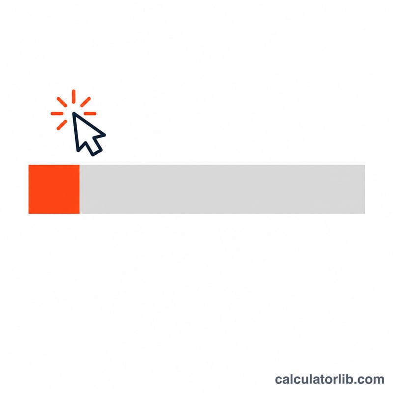 Worked example bar showing a portion of delivered emails that were clicked
