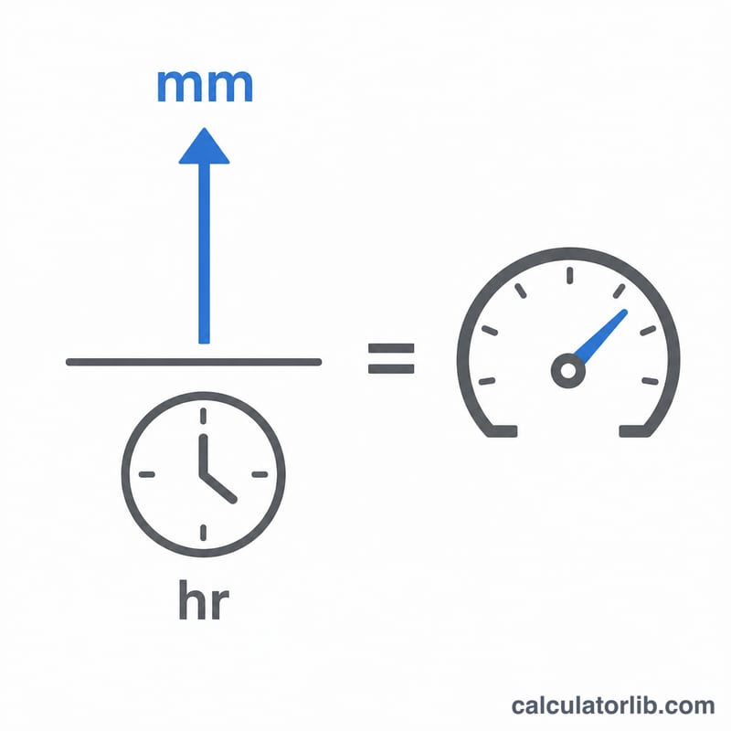 Fraction diagram of depth in millimeters divided by duration in hours
