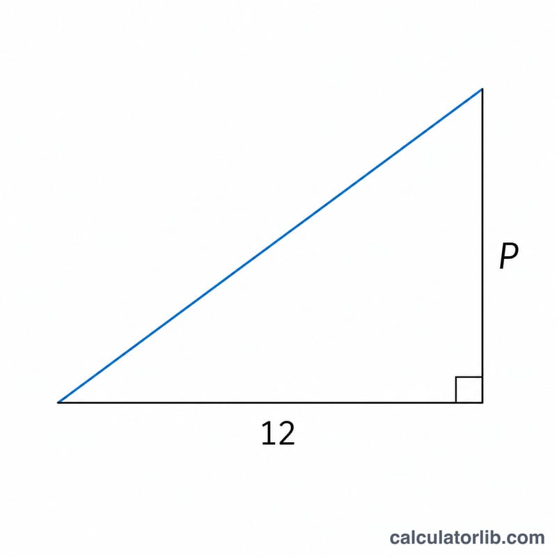 Right triangle diagram showing roof pitch as rise over run with slope factor
