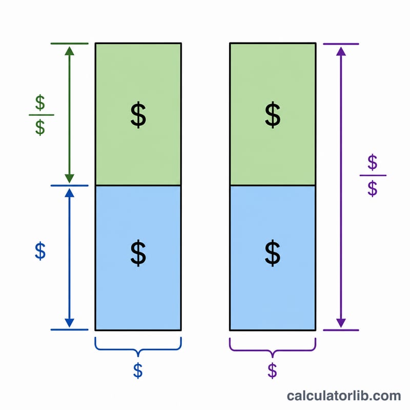 Diagram contrasting markup based on cost versus margin based on selling price