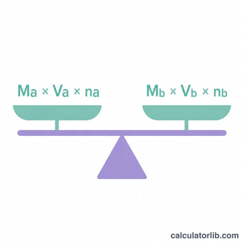 Balance showing Ma Va na equal to Mb Vb nb