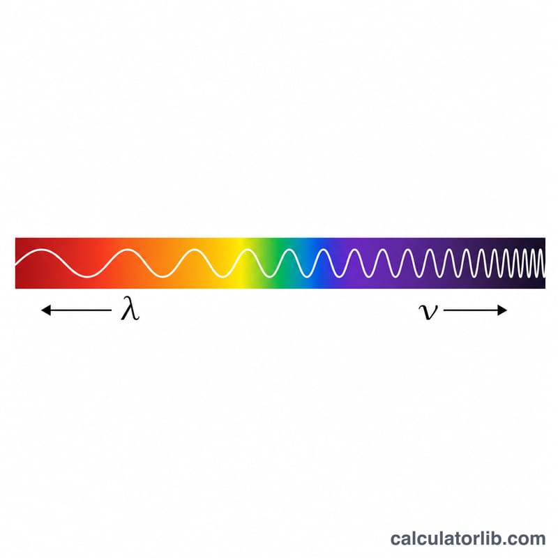 Electromagnetic spectrum bar from long radio waves to short gamma rays