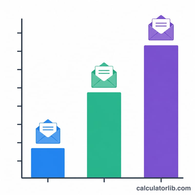 Bar chart comparing per-paycheck pay for weekly, bi-weekly, and monthly frequencies