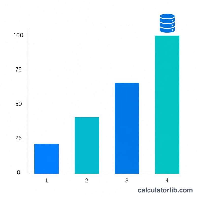 Bar chart comparing hourly data usage in GB for different internet speeds