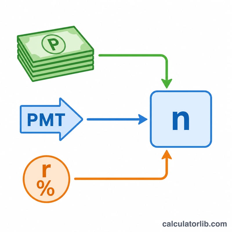 Diagram of variables in the withdrawal duration formula