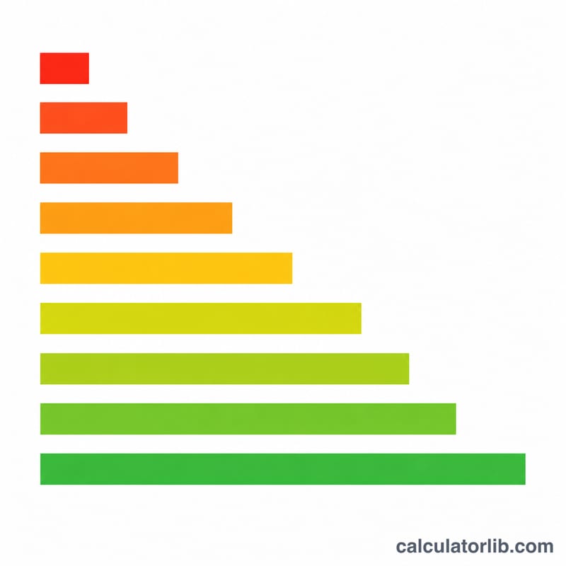 Bar chart comparing the probability of each Powerball prize tier