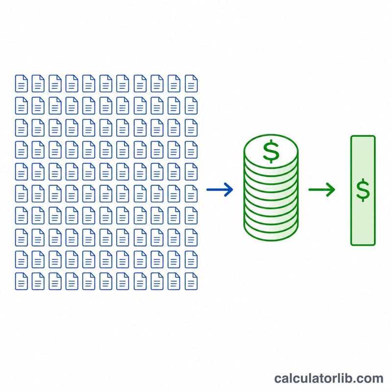 Bar comparison of earnings per 1000 pageviews