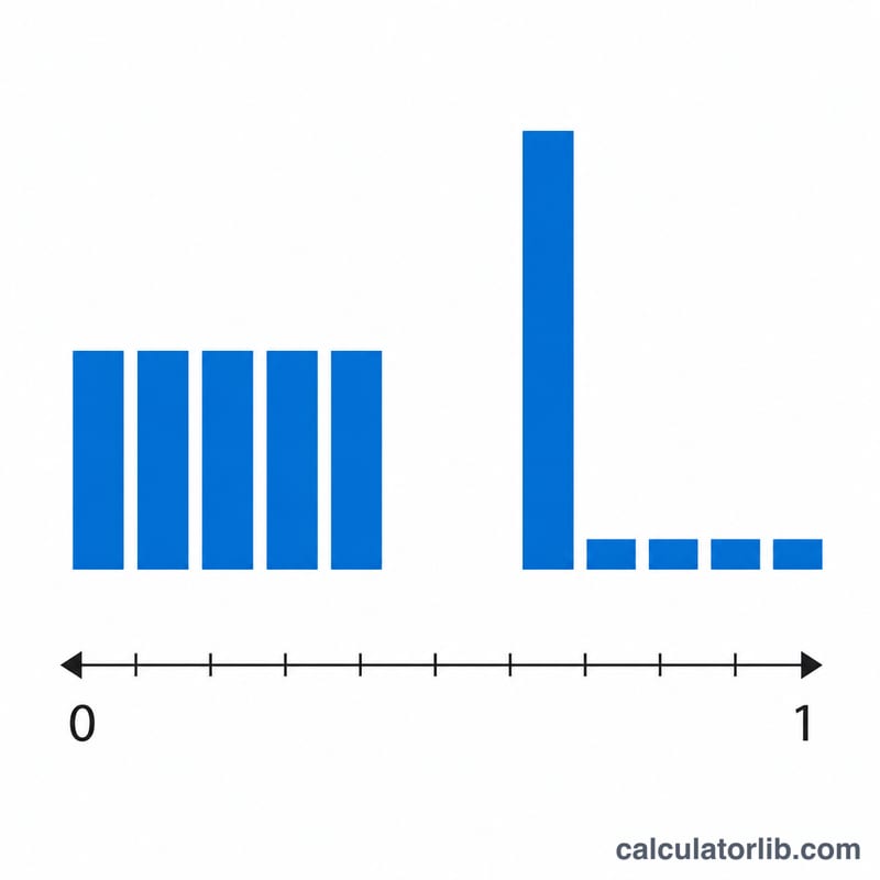 Two flat bars comparing perfect equality with one tall bar dominating others