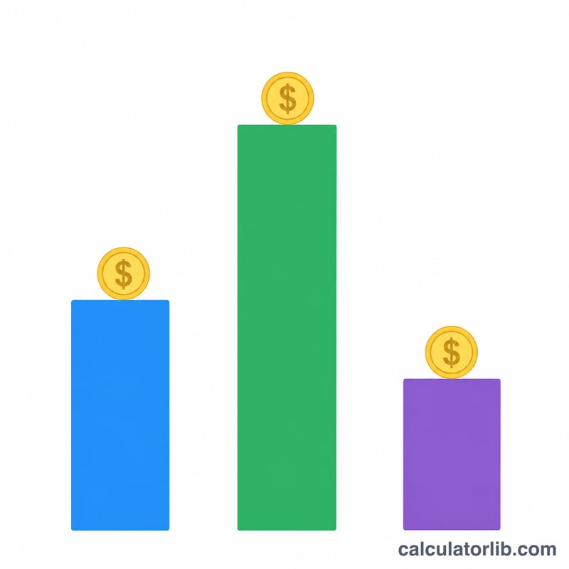 Bar chart comparing cost per conversion across three campaigns