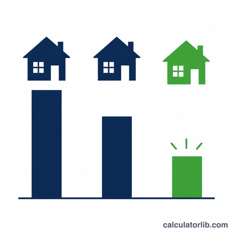 Bar comparison of three properties with different GRM values