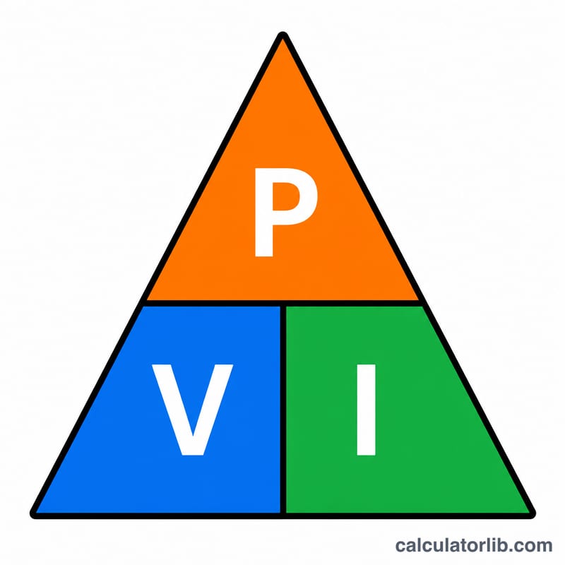 مثلث القدرة الذي يربط بين P وV وI