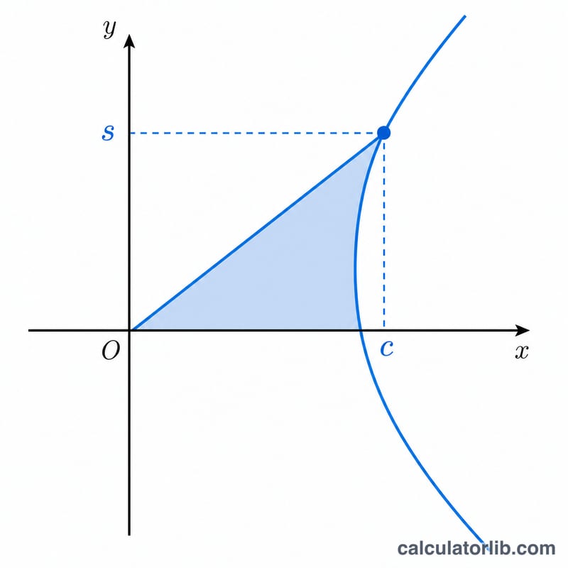 Unit hyperbola with a point parametrized by hyperbolic functions