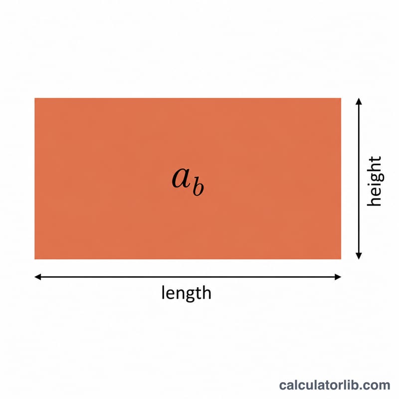 Single brick face with width and height dimensions defining its area a_b
