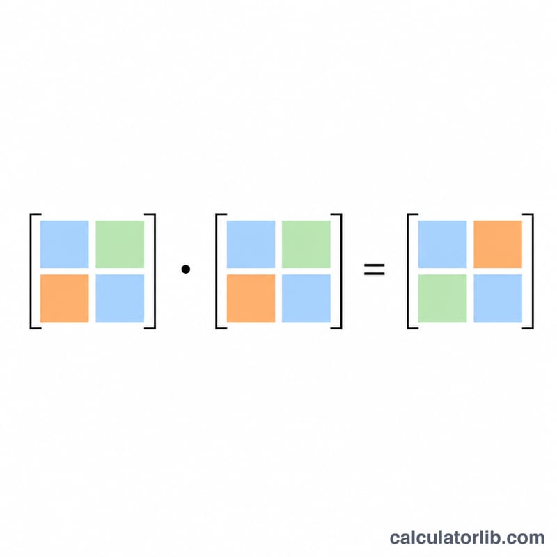 Ejemplo resuelto del cuadrado de una matriz 2x2 que da como resultado otra matriz