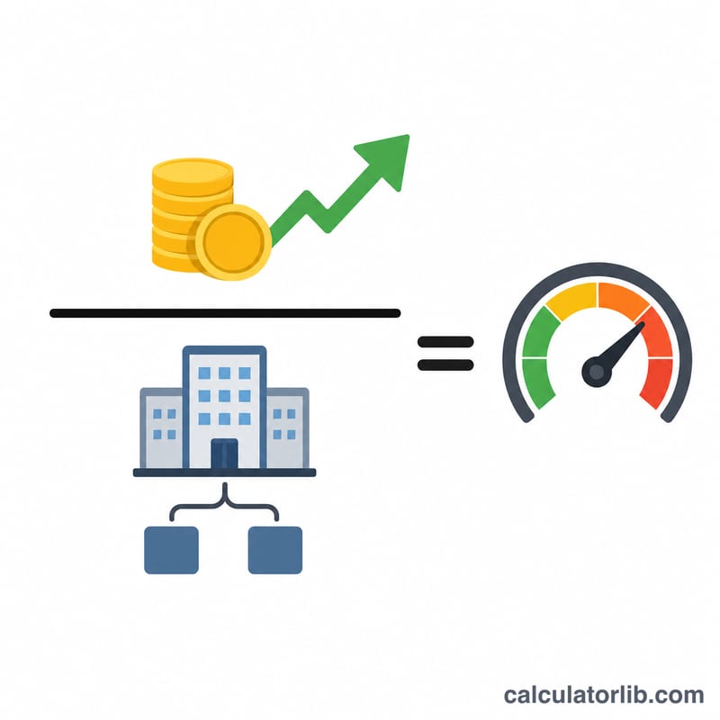 Fraction diagram of net sales divided by average total assets