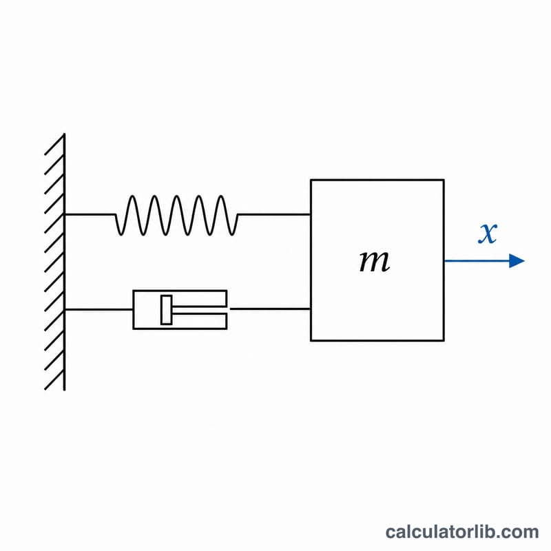 Mass-spring-damper system diagram